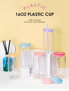 Chúng tôi RTS 16oz nhựa <span class=keywords><strong>Mason</strong></span> <span class=keywords><strong>Jar</strong></span> 50 gói rõ ràng <span class=keywords><strong>Mason</strong></span> uống Acrylic ly có nắp đậy và nhựa rơm - Product Image 2