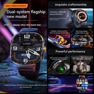 Reloj Inteligente GPS Personalizado <span class=keywords><strong>de</strong></span> Fábrica con Tarjeta SIM <span class=keywords><strong>Android</strong></span> 8.1 Smartwatch Pantalla 480*480 Pago NFC Llamada BT Monitoreo <span class=keywords><strong>de</strong></span> Salud - Product Image 2