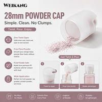 Capuchon de remplissage de poudre de qualité alimentaire 28mm 30mm, capuchon de séparation solide-liquide, capuchon en plastique pour boissons (café/matcha/créatine)