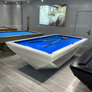 Table de <span class=keywords><strong>billard</strong></span> moderne et luxueuse avec dessus de salle à manger et tiroirs Table de <span class=keywords><strong>billard</strong></span> de style villa de 8 pieds et 9 pieds avec chaises et bancs - Product Image 4