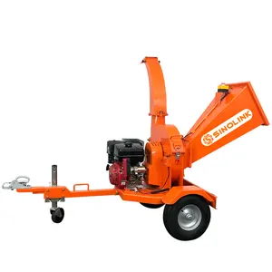 SINOLINK GS150 disc gasoline engine power wood log shredder chipper CE EPA certification