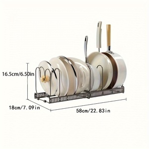 Séparateurs extensibles en métal pour le <span class=keywords><strong>rangement</strong></span> des bols à vaisselle dans les armoires, 1 pièce - Product Image 4