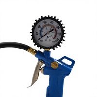 Pistolet de gonflage de pression des pneus personnalisable avec fonction de soufflage d'outils de véhicule Jauge de gonflage OEM Type de support Perceuse pneumatique