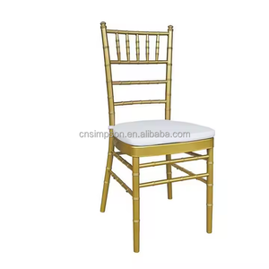 Modern Metal napolyon sandalyeler Tiffany <span class=keywords><strong>Chivari</strong></span> otel ziyafet sandalye ile koltuk minderi - Product Image 5