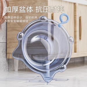 Baby Guard Town Baby Wash Basin 32cm <b>Foldable</b> Hanging Plastic Basin For Kids <b>Bathing</b> - Product Image 4