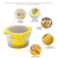 2024 Gadgets de cuisine 2-en-1 ensemble multifonctionnel décortiqueur de maïs maison décortiqueur de maïs rabot décapant