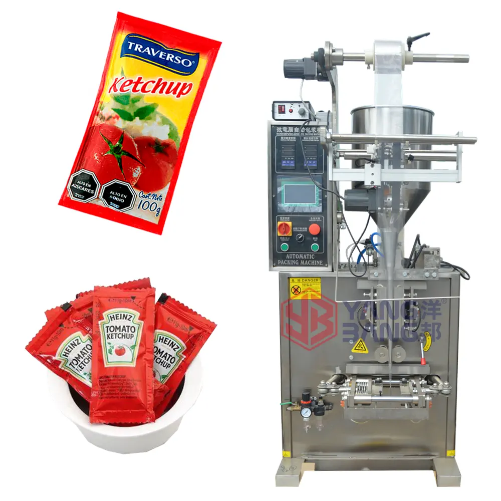 Prezzo di fabbrica macchina imballatrice automatica per bustine di Ketchup/salsa di pomodoro/salsa di peperoncino