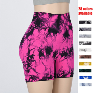 Short sexy tie-dye pour <span class=keywords><strong>femme</strong></span> Vente en gros Short de yoga de sport à séchage rapide pour le cyclisme Short de gym pour <span class=keywords><strong>femme</strong></span> - Product Image 2