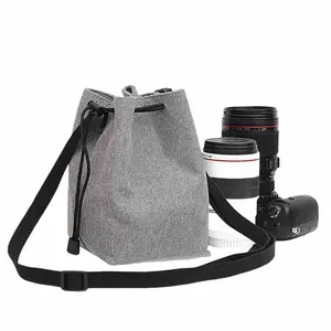حقيبة كاميرا عدسة DSLR حقيبة منظمة لكاميرا كانون ونيكون وسوني وفوجيفيلم حقيبة بطانة رقمية صغيرة