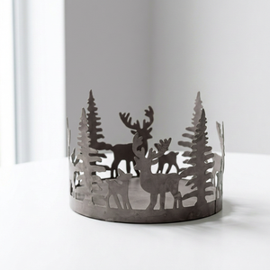 Latest Christmas Theme Cutout <b>Large</b> Green Metal Votive <b>Candle</b> Holder for Home Decoration - Product Image 5