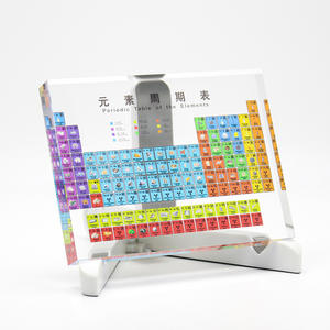 Tabla periódica de los elementos de acrílico, decoración de escritorio para la escuela, regalos de química y coleccionables DIY - Product Image 2