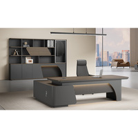 Solution de mobilier de bureau tout-en-un moderne, bureau de direction de grande taille de qualité supérieure, ensemble bureau et chaise pour PDG, directeurs et cadres