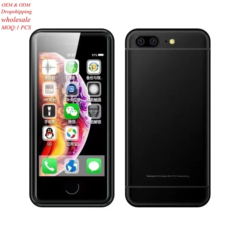 Kleinste Smartphone SOYES L3 MTK6580 Quad Core 1GB 8GB 2,5 Zoll Mini-Handys Dual SIM 3G Android Phone
