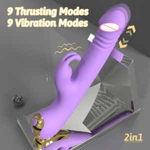 Vibratore <span class=keywords><strong>Rabbit</strong></span> Impermeabile a Spinta Rapida - Stimolatore Clitorideo e Punto G per Donne - Product Image 5