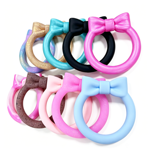 Anillos de Silicona con Diseño de Lazo de 65 mm, Anillos de Silicona con Cuentas y Lazo para Accesorios de Joyería DIY - Product Image 5