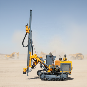 크롤러 타입 30 °   등반식 분진 집진 <span class=keywords><strong>DTH</strong></span> 시추 장비 90-115mm 구멍 직경 25-35m 깊이 <span class=keywords><strong>DTH</strong></span> 드릴러 (광산 건설용) - Product Image 1