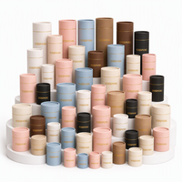 Emballage personnalisé pour flacons d'huiles essentielles, boîte cylindrique en carton double couche gaufré avec cellophane
