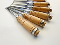 Outils à main CRV de qualité industrielle professionnelle ensemble de 6 pièces ciseau plat à bois sculpture sur bois maçonnerie ciseau à froid couteau à découper