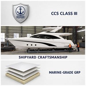 50ft GRP Motor Yacht <strong>Ocean</strong> Cruising BEST 500C Flybridge Luxury Yacht Sightseeing Fishing 2 Cabins 2 Bathrooms Twin Diesel 205HP - Product Image 5