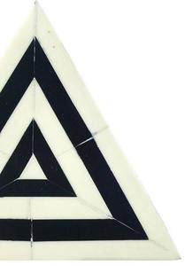 Vente en gros au meilleur prix Sous-verres en noyer incrustés d'os classiques fabriqués à la main Design à rayures carrées marron et blanches - Product Image 3