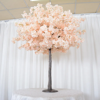 Großer künstlicher Kirschblüten baum für Hochzeits dekor Weiß rosa Lila Plastik blume Gefälschter Kirschblüten-Blumen baum
