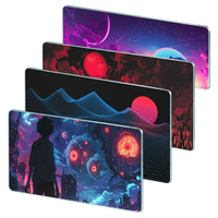 Grand tapis de souris en verre pour le gaming e-sport avec épaisseur personnalisée, emballage avec logo, stock disponible, moule privé