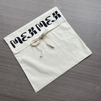 Bas quantité minimale de commande 15x20cm Stock Coton Tissu Sac D'emballage Logo Personnalisé Imprimé Bijoux Sac D'emballage pour Perruque Vêtements