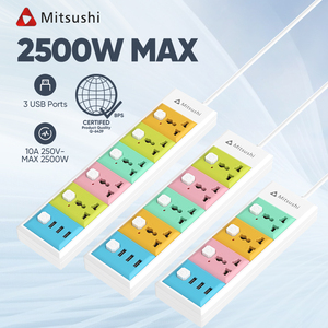 Mitsushi cắm với 4/5/6 AC cửa hàng 3 <span class=keywords><strong>USB</strong></span> một cổng tuya wifi thông minh dải điện bảo vệ tăng cho anh AU chúng tôi EU thông minh cửa Hàng Anh - Product Image 1