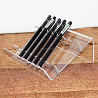 HoFong Étagère cosmétique en acrylique transparent Vitrine Stylo à bille et porte-crayon à sourcils pour la maison, le bureau et la vente au détail