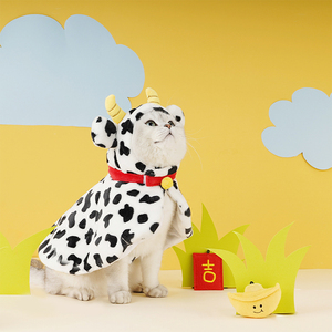 Capa de tigre transpirable para mascotas, ropa cómoda para fiesta de vacaciones, con sombrero - Product Image 3