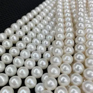 Natural Freshwater Cultured Pearls Beads Large Hole Loose Beads