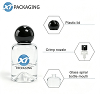 Bouteilles diffuseurs de parfum en verre XINTE N102-1112xinte en gros, 30ml, 50ml, 100ml, vides, vert givré, avec bouchon à vis