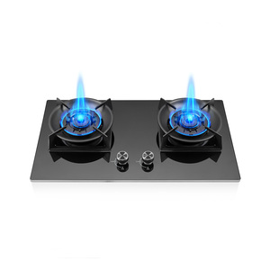 Estufa de Gas de 2 Quemadores Más Vendida del Fabricante con Encimera de Vidrio, Disponible en Stock, Apta para Uso Doméstico y Hotelero - Product Image 1