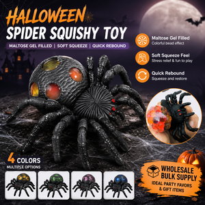 YOUYI Juguete Blandito de Araña de Halloween, Relleno de Gel de Maltosa, Pelota Antiestrés para Apretar - Product Image 1