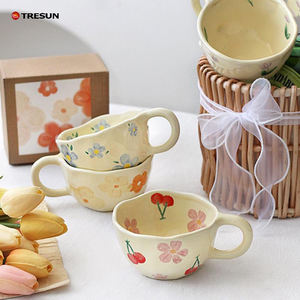 Taza de Cerámica Pintada a Mano, Hecha a Mano, de 11 oz de Capacidad, Libre de Plomo y Cadmio, Apta para Lavavajillas y Microondas - Product Image 2