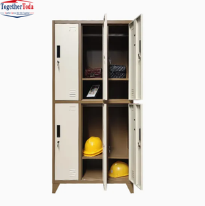 Armario Metálico de 6 Puertas para Organización, Guardarropa, Almacenamiento, Armario de Acero con Cerradura para Gimnasio, Personal, Escuela, Oficina - Product Image 4