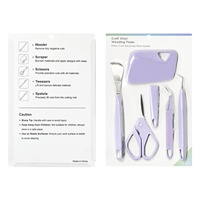 Kit d'outils de désherbage de vinyle DIYlobby Silhouette Cameo 5 pièces en ABS+acier avec boîte cadeau, certifié CE ROHS