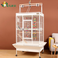 Cage à perroquets de luxe XL - Nouvelle cage d'élevage haut de gamme en fil d'acier à faible teneur en carbone, espace extra large pour un foyer bienheureux