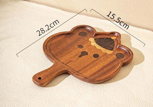 Bandeja de Madera con Diseño de Dibujos Animados, Linda y Creativa para Niños, con Asa para Colgar, para Servir Frutas y Bocadillos <span class=keywords><strong>en</strong></span> el Té de <span class=keywords><strong>la</strong></span> <span class=keywords><strong>Tarde</strong></span> - Product Image 3