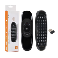 Souris volante Epro Factory russe C120 avec capteur gyroscopique, clavier QWERTY sans fil rechargeable 2,4 GHz pour Android TV Box en promotion