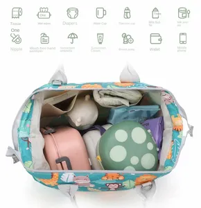 <span class=keywords><strong>Sac</strong></span> à <span class=keywords><strong>langer</strong></span> multifonctionnel personnalisé Amiqi ZS47, <span class=keywords><strong>sac</strong></span> à <span class=keywords><strong>langer</strong></span> pour maman, <span class=keywords><strong>sac</strong></span> de voyage Oxford grande capacité 3 en 1 - Product Image 2
