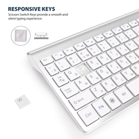 Clavier ergonomique sans fil 2,4 G pleine taille au prix d'usine pour iPad