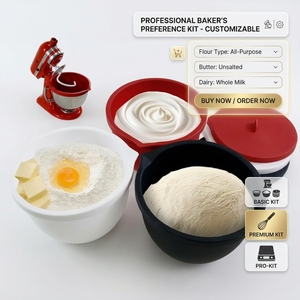 Custom Reusable Flexible <b>Silicone</b> Liners for KitchenAid 5 Quart Stand Mixer for Bread Proofing Dough - Product Image 1