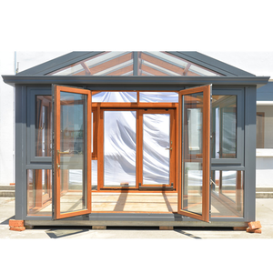 Isolation thermique En <span class=keywords><strong>Aluminium</strong></span> Profil Quatre saisons Chambre Jardin D'hiver Pignon Véranda Fenêtres À Battants - Product Image 2