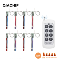 Module récepteur micro-interrupteur sans fil RF 433 MHz DC6V 12V 24V DIY avec émetteur longue portée 433 MHz pour l'activation/déactivation de l'éclairage