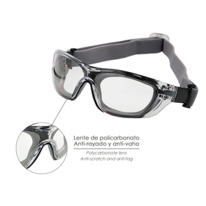 Occhiali di sicurezza con lenti imbottite e aste elastiche. Aste in gomma EN/166 - Product Image 3