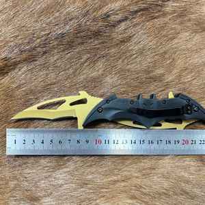 Batmen de acero inoxidable para adultos, juguete creativo de murciélago volador plegable, venta al por mayor, oro titanizado, arcoíris, EDC, plegable de bolsillo, en venta al por mayor - Product Image 6