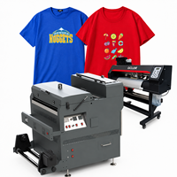 Printer DTF Format Lebar GCLOR 600mm, Tinta DTF Mendukung Kepala Cetak Ganda I1600/i3200, Penggoyang Bubuk Otomatis, dan Pengeringan untuk Pakaian