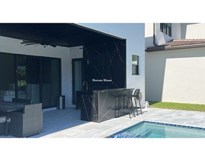 2025 dorene cao cấp L hình dạng BBQ đảo ngoài trời Bếp nướng tủ với đá thiêu kết Countertop kèm theo thanh chậu vòi - Product Image 5