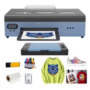 t shirt print t shirt printing machine a3 L1800 dtf film white ink mixing digital package with oven ink for t-shirt printing